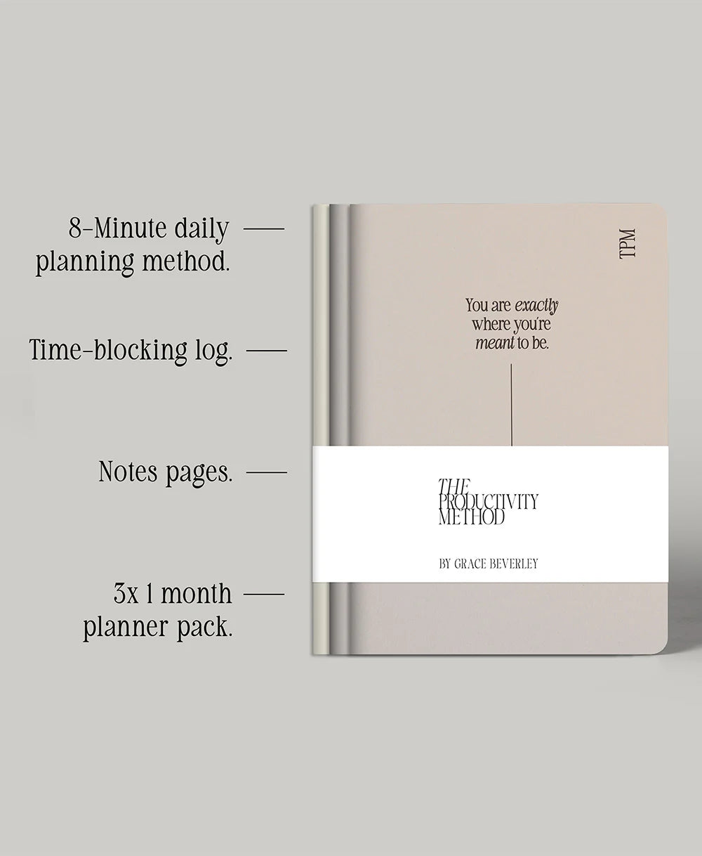 The 8-Minute Anti-Procrastination Planner (3-Month Pack)