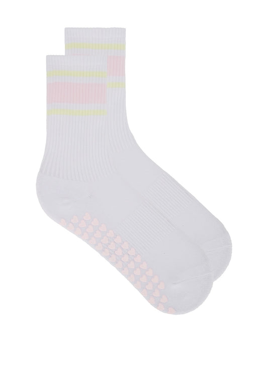 Pastel Stripes Grip Socks