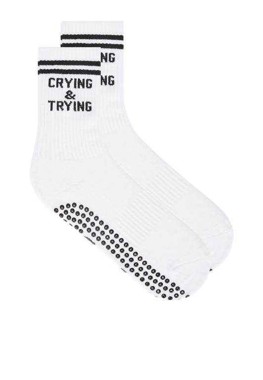 Crying & Trying Grip Socks