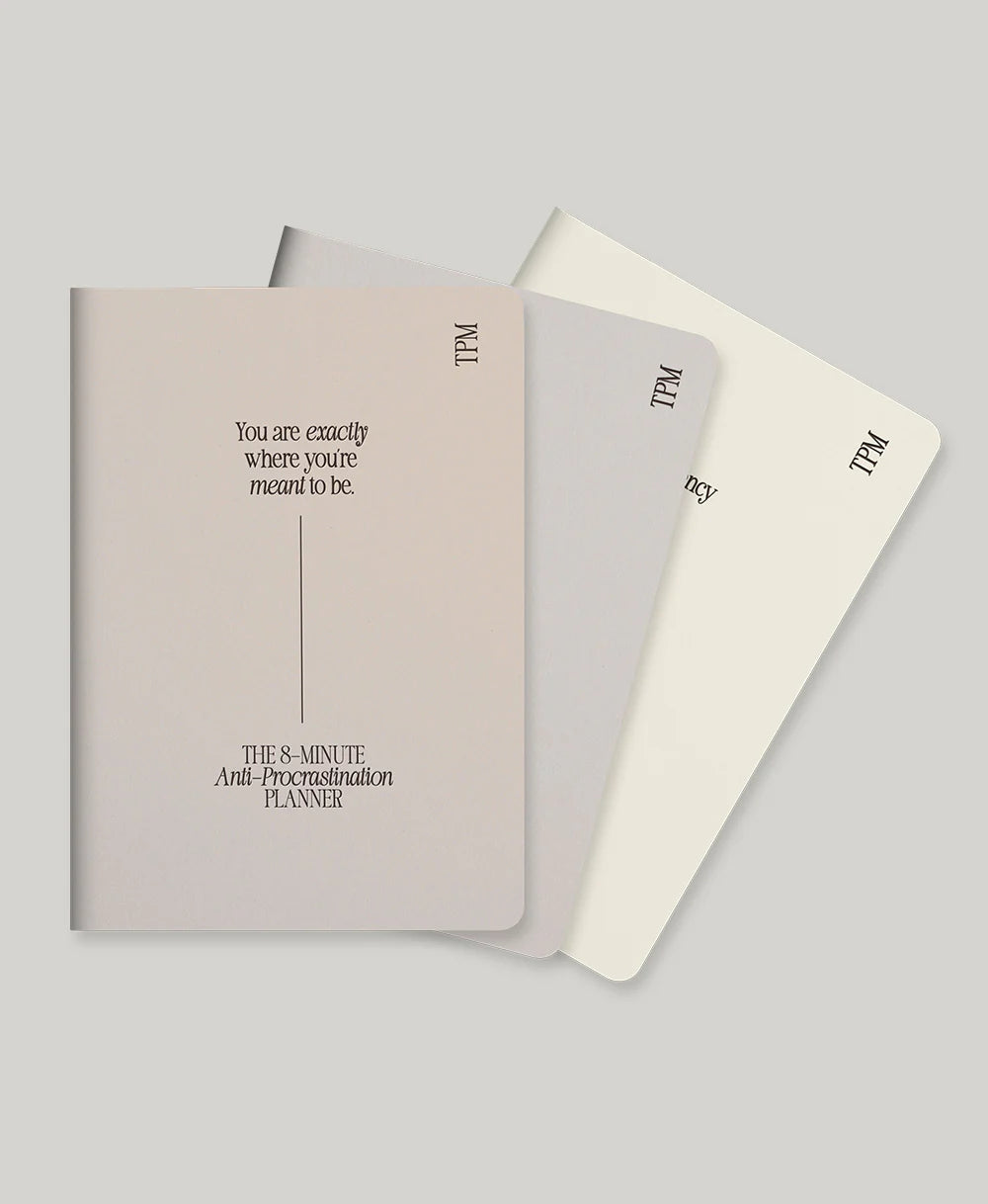 The 8-Minute Anti-Procrastination Planner (3-Month Pack)