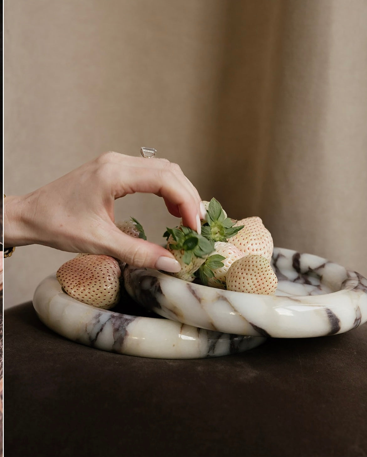 Calacatta catchall tray