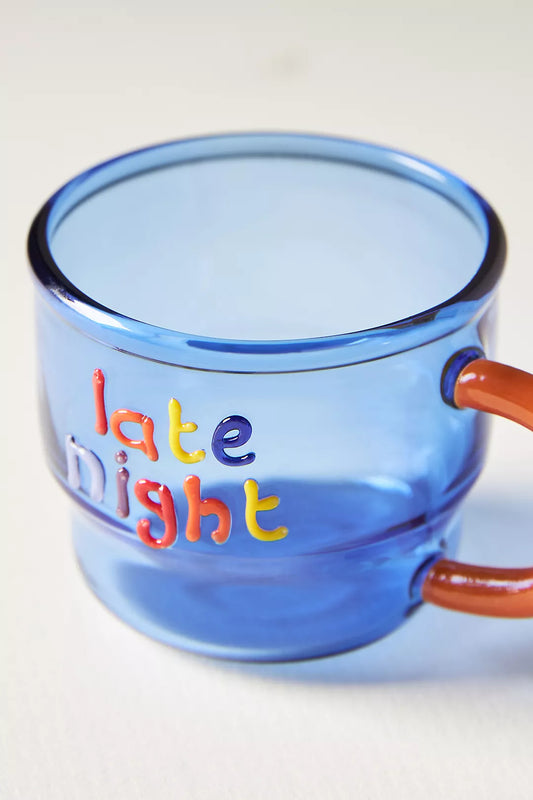Glass Espresso Cup - late night (3.25 oz)
