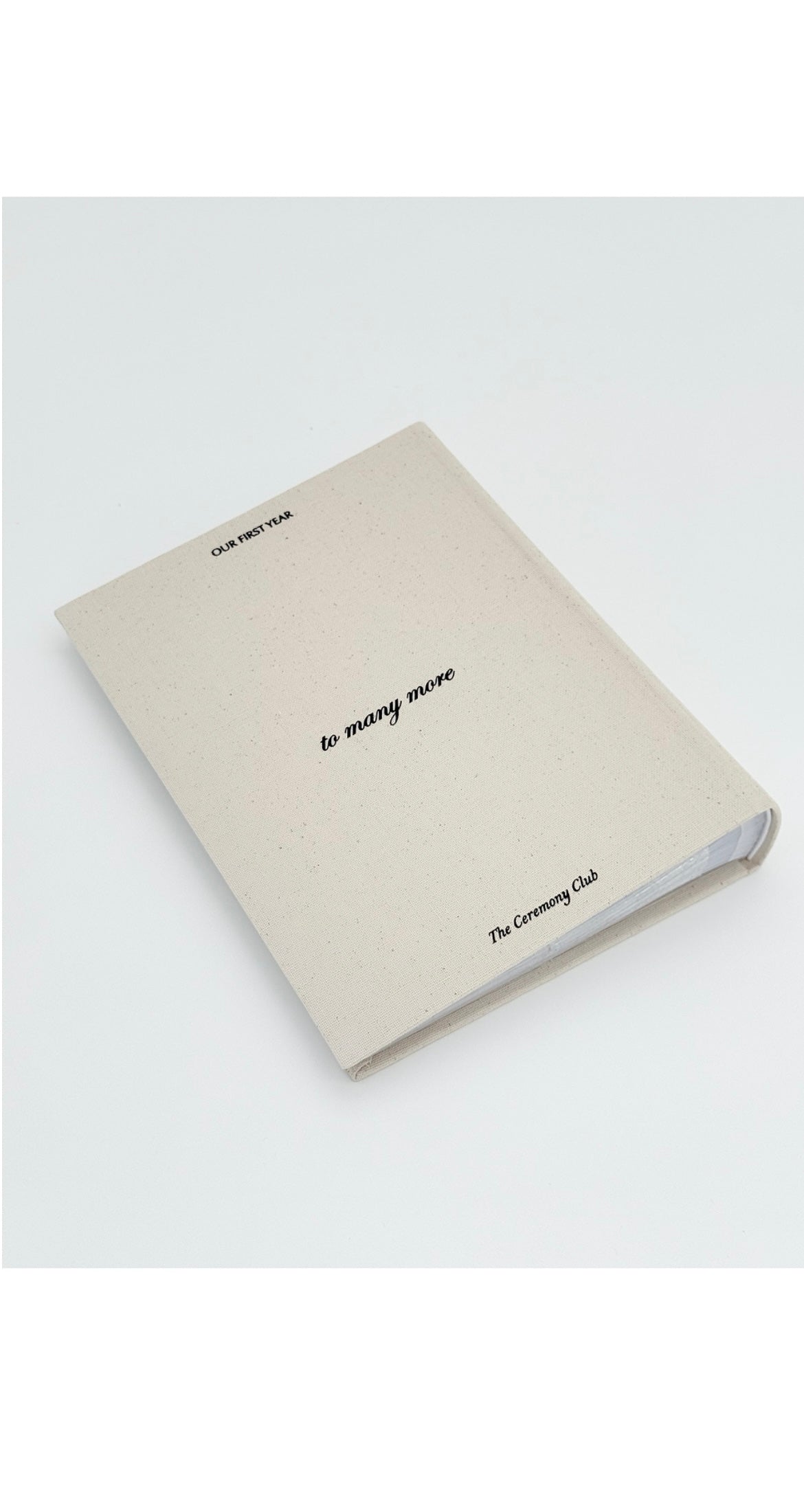 Our First Year - linen photo album