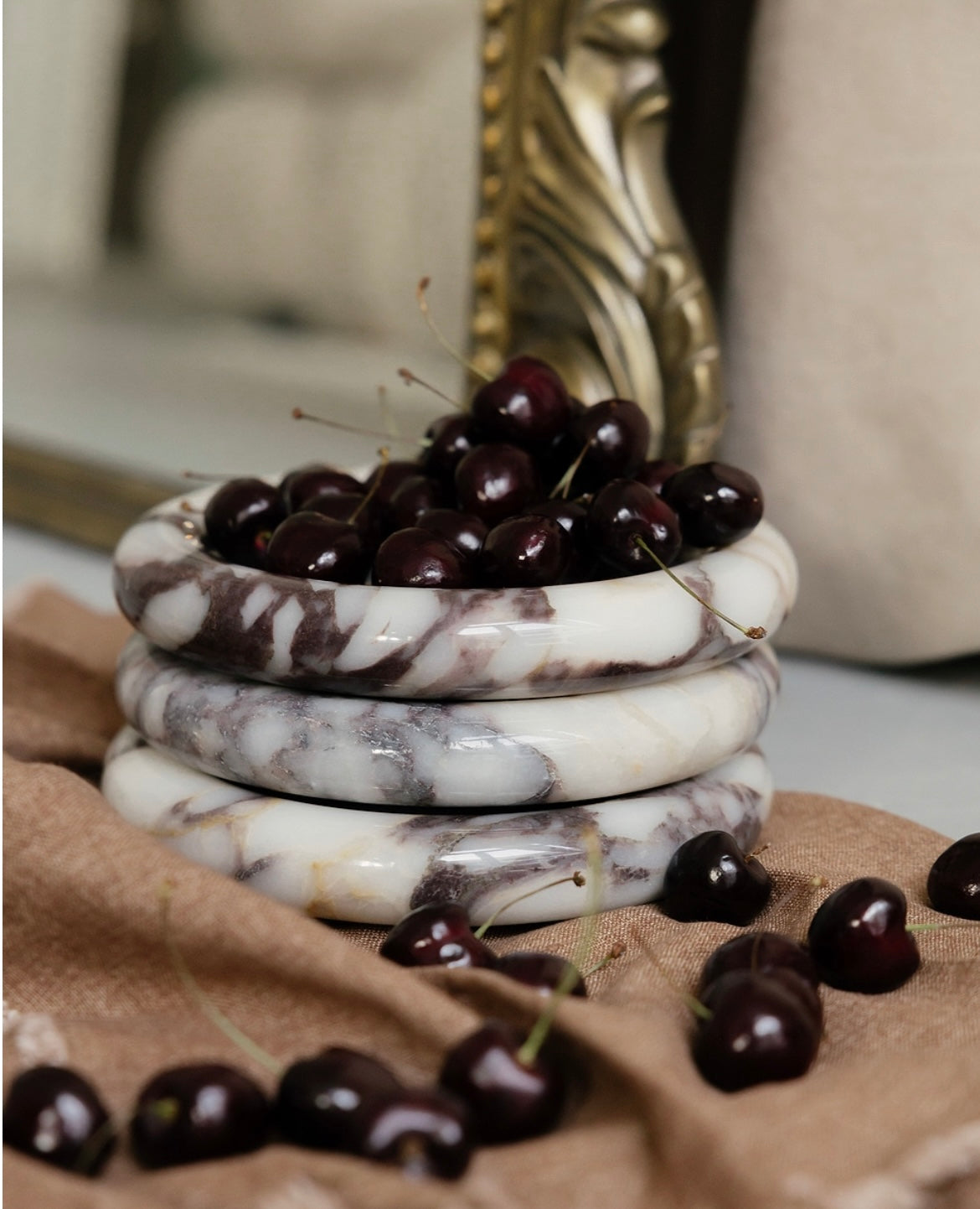 Calacatta catchall tray