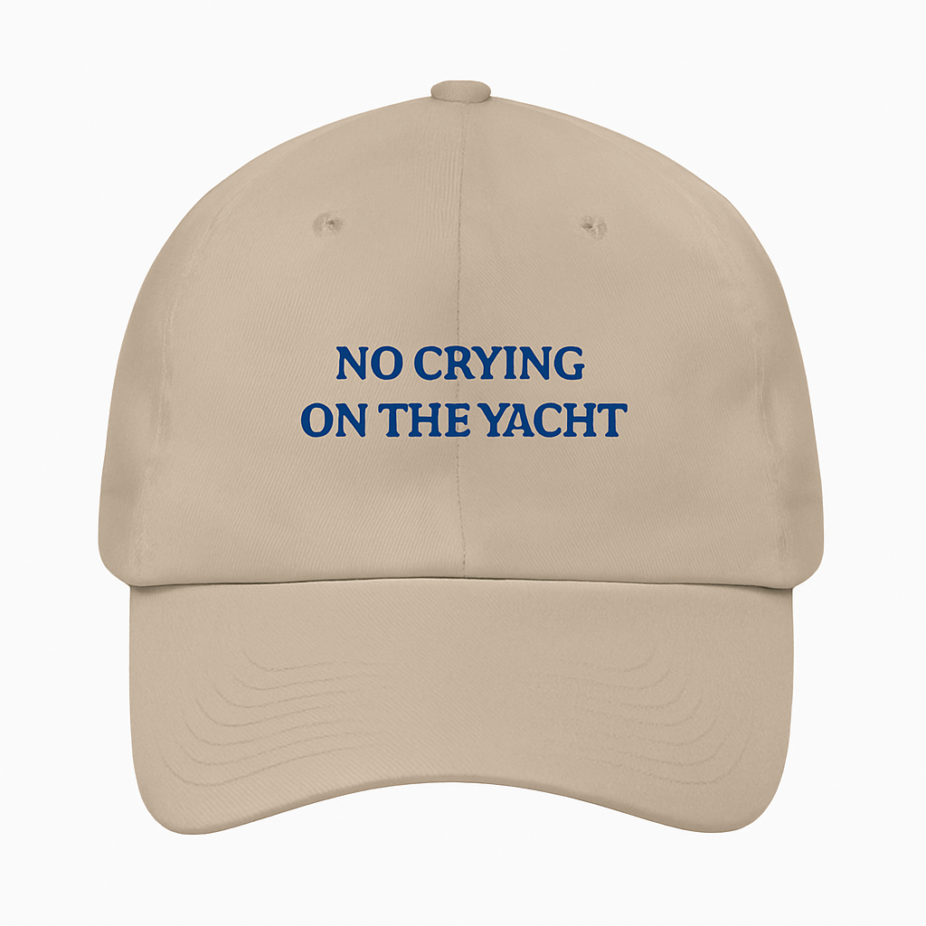 No Crying on the Yacht - baseball cap
